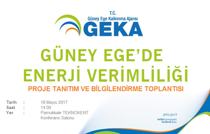 GEKA, ENERJİ VERİMLİLİĞİ BİLGİLENDİRME TOPLANTILARINA DENİZLİ'DE DEVAM EDECEK.